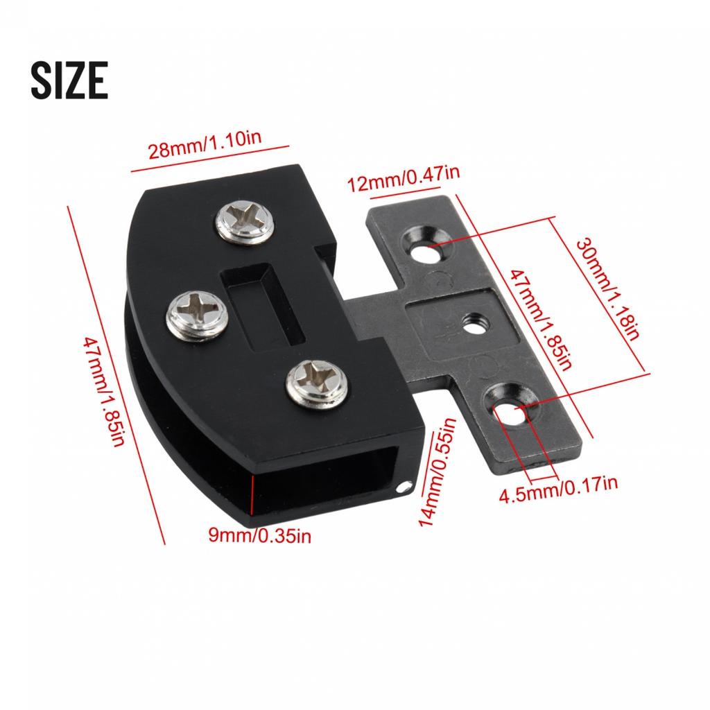 Glass Door Hinge With Screws Cupboard Countertop Furniture Accessories