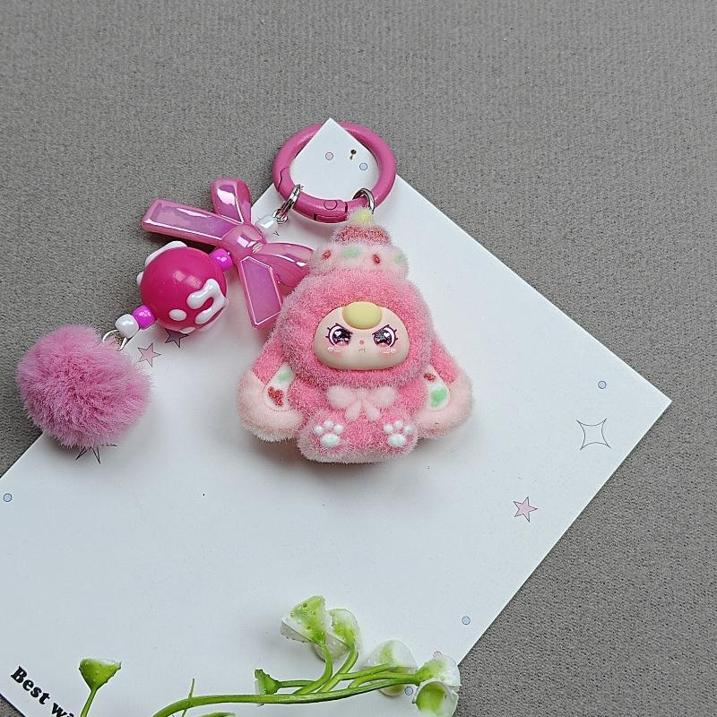 1Pcs Kawaii Cartoon Babythree Mini Keychain Cute Doll Bag Pendant Gift Diy Accessories Decoration