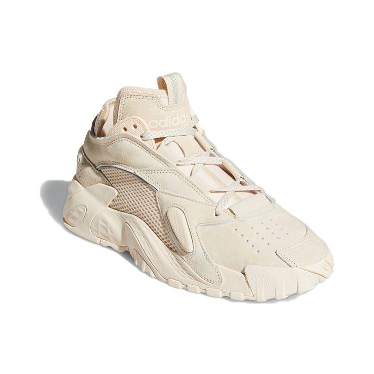 Adidas Originals Streetball Mesh Fabric Suede Sports Low-Top Casual Shoes Women Sneaker Light-Gray FX9791