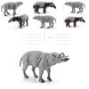 Babyrousa Pvc Wild Animal Models Set For Nature Study And Collection