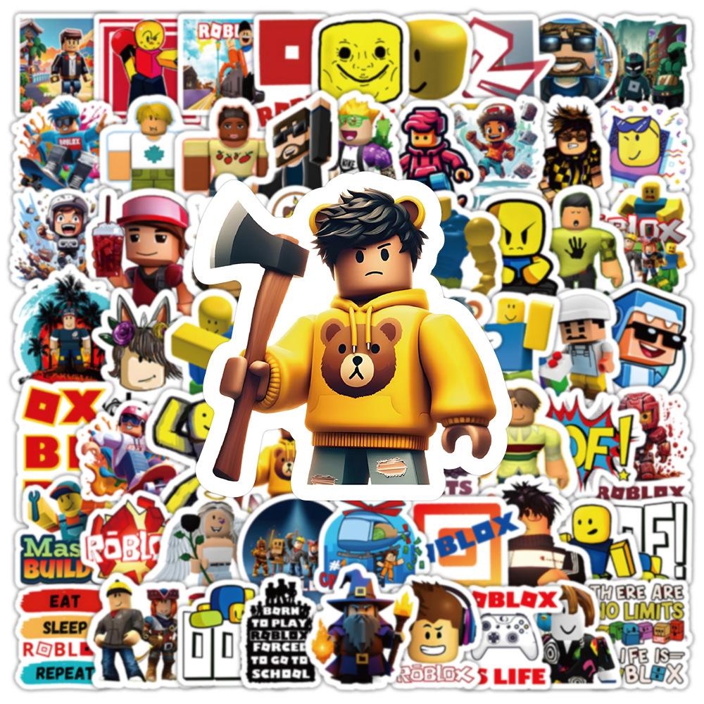 Roblox Stickers 100 Pcs Cartoon Game Waterproof Vinyl Stickers For Laptop Water Bottle Skateboard Journal Kids Teens DIY Decor