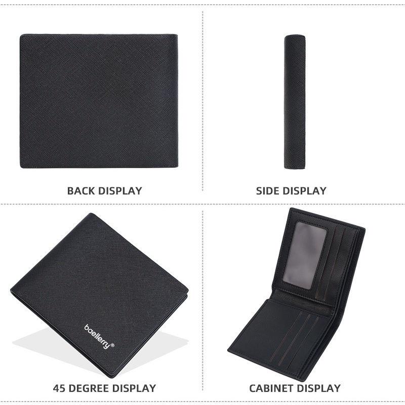 Baellerry Men Short Wallets Fashion Design Thin Card Holder Coin Purses GZW