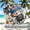 Custom Name Personalized Labubu Print Umbrella, Auto Open Close, 8‑Rib Sturdy Frame, Commute Camping Hiking Use, Birthday Gift