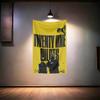 Rock Music Flag 3x5ft For Twenty One Pilots Fans Banner Hd Print Brass Grommet Garage Bedroom Living Room Dorm Wall Decor Tapest