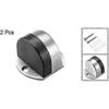 2pcs Door Stops, Stainless Steel Door Stopper Door Stop Bottom Door Stopper for Hotel Home Silver Tone for Home Office