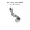 5PCS Steel Metal Rolled Hemming Presser Feet Rolled Hemming Presser Foot for Thin/Thick Fabric Clothing Curtain Bedding