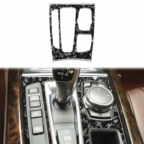 Carbon Fiber Gear Shift Lever Panel Trim for BMW X5 F15 X6 F16 2015-2018