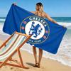 Asciugamano da Spiaggia Chelsea FC Stampato, Asciugamano Grande Morbido ad Asciugatura Rapida per Spiaggia Campeggio Nuoto