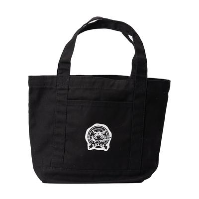 Cat Dayan Tote Bag Thick Canvas Pipe Handle Cat Cat Ladies Walking Tote Lunch Tote Bento Tote Cotton Black [Wachifield] WTWE-04B