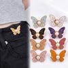 Temperament Butterfly Shape Jeans Buttons Adjustable Waist Tightening Tool Pants Pins Fixed Waist Fastening Pins Scarf Fastening