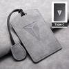 For Changan Deepal S7 SL03 NFC Card Sheepskin Car Key Case Remote Cover Shell Keychain Ring Holder Fob Bag Interior Accessories