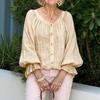 2026 Women's Casual Long Sleeve V-neck Cardigan Multi-color Top