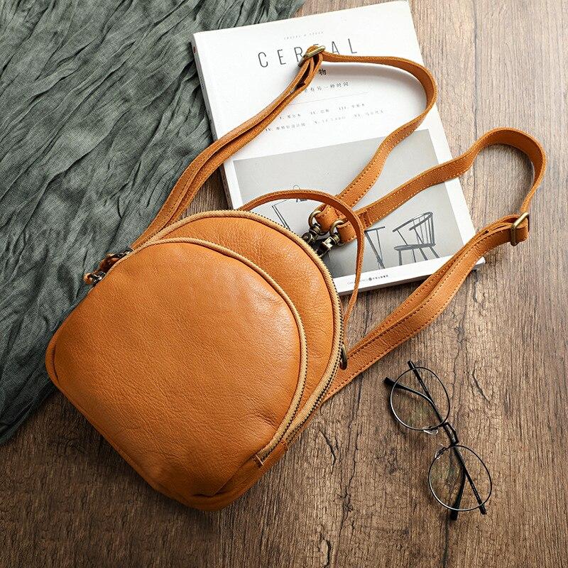 

Johnature ручной работы винтажный рюкзак из натуральной кожи женский рюкзак для отдыха мягкая яловая кожа однотонная дорожная сумка жёлтый