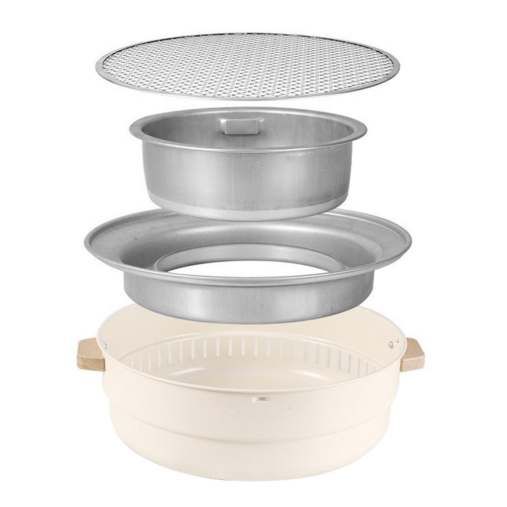 Portable Charcoal Grill 12.5 Inch Grill Charcoal Outdoor Patio Grill Fire Pot Outdoor Cooking Grill