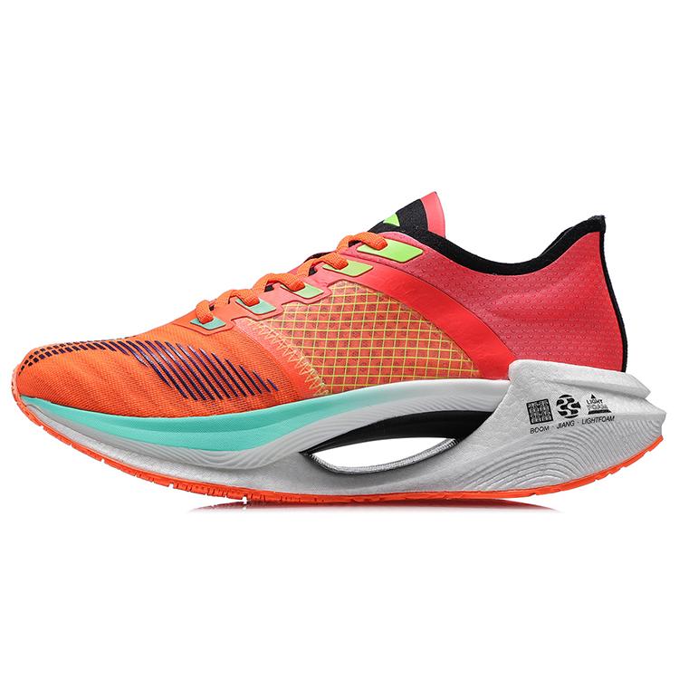 New LiNing Jueying Essential Low Top Running Shoes Women's Fluorescent Enamel Orange ARHR122-1