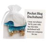 Positive Card Pocket Hug Gifts Miniature Figurine Inspirational Card  for Thoughtful Gift