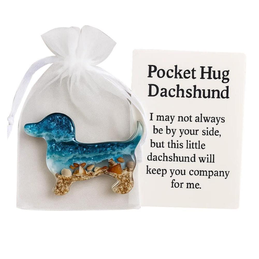 Positive Card Pocket Hug Gifts Miniature Figurine Inspirational Card  for Thoughtful Gift