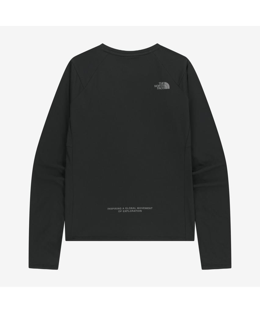 Noseupeiseu Nt7Tr81J Women'S Step Up Long Sleeve Round Neck T-Shirt Black