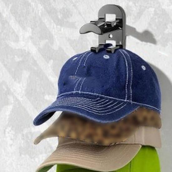 Baseball Cap Hanger Wall Mounted Hat Organizer Holds Up To 10 Hats Space Saving Cap Holder Hat Hanger for Door Closet Bedroom Dorm