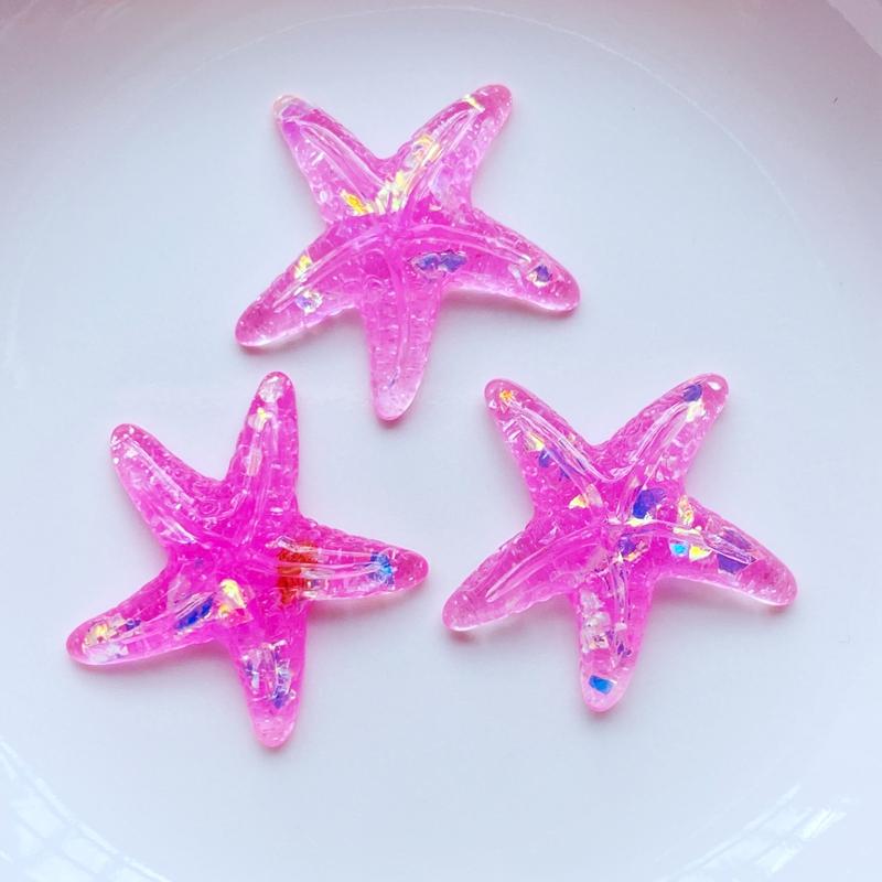 20Pcs New Cute Resin Cartoon Shining starfish Flat Back Scrapbooking DIY Jewelry Craft Decoration Accessories