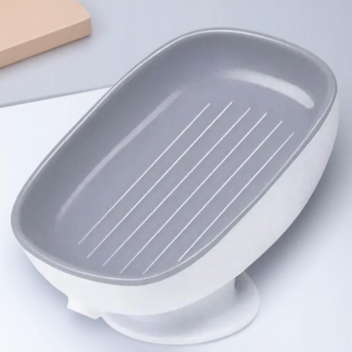 

Двухслойная мыльница с присоской Держатель для мыла для аксессуаров для ванной комнаты Органайзер для хранения принадлежностей