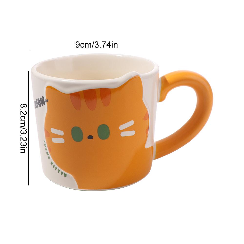 Cat Pattern Cat Coffee Cup Cute Design Milk Cup Creative Gift Drinking Cup Breakfast Use