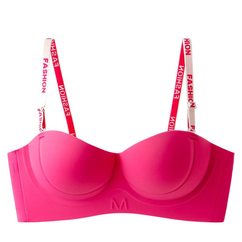 Strapless Non-Slip Seamless Half-Cup Bra for Women with Small Busts
