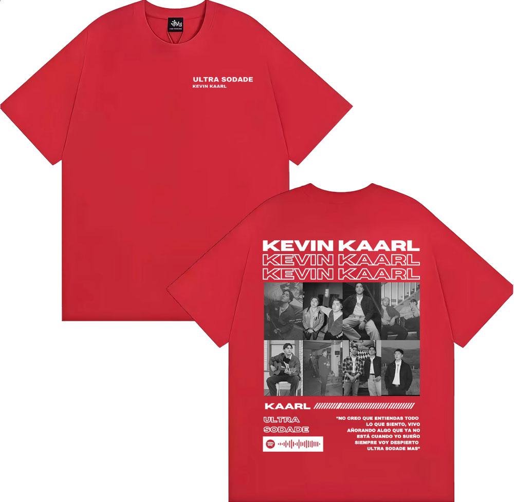 Rapper Kevin Kaarl Ultra Sodade Tour 2025 Cover T Shirt Unisex Unisex Fashion Gothic Retro TShirts Cotton Comfort Oversized T Shirt