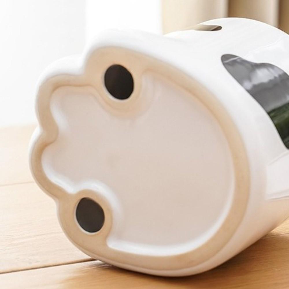 Slanted Mouth Ceramic Cat Bowl Large Capacity High Foot Bowl Drinking Bowl Water Bowl  Pet Feeding