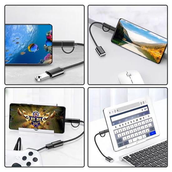 OTG Converter Cable Stable Output Universal Quick Transmission Mini Plug Play USB Type-C