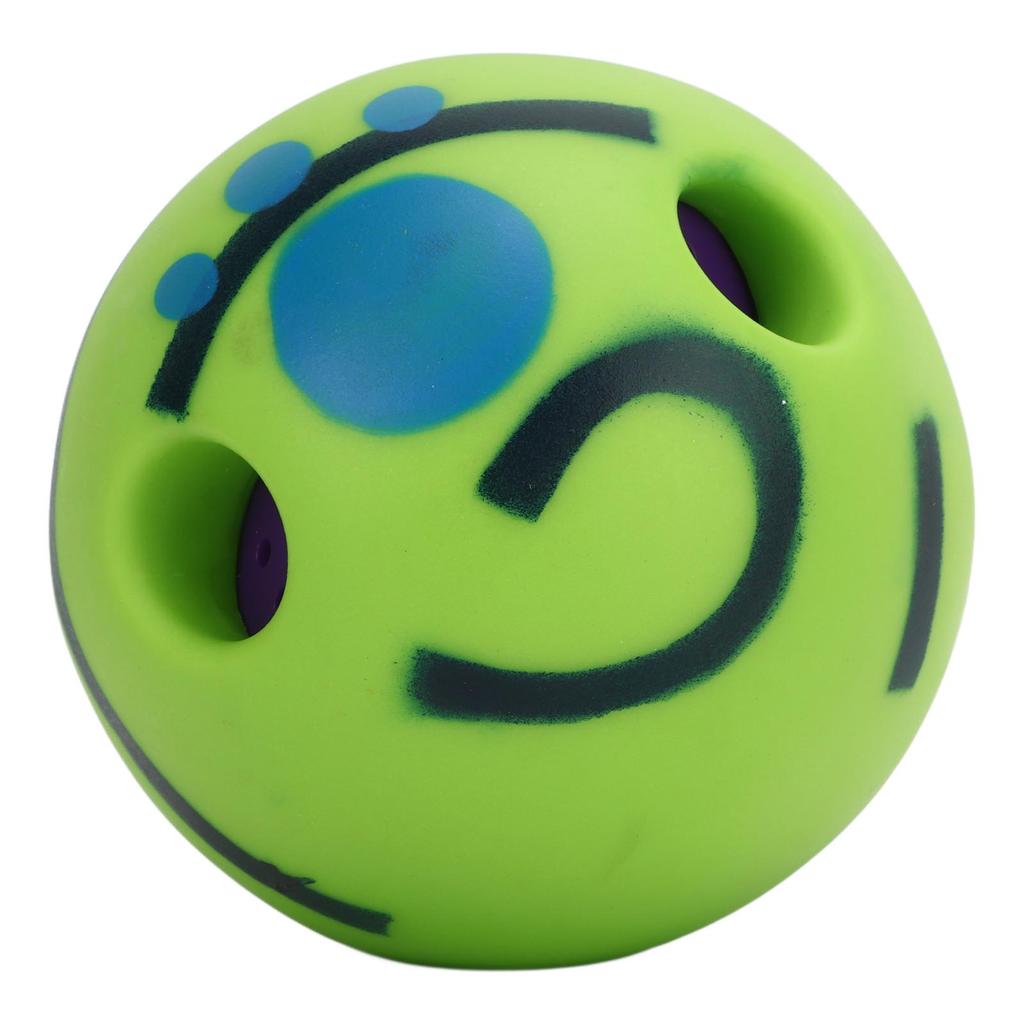Wobble Giggle Dog Ball Toy Outdoor Funny Interactive Waggle Dog Chewing Ball Toy for Training Teeth