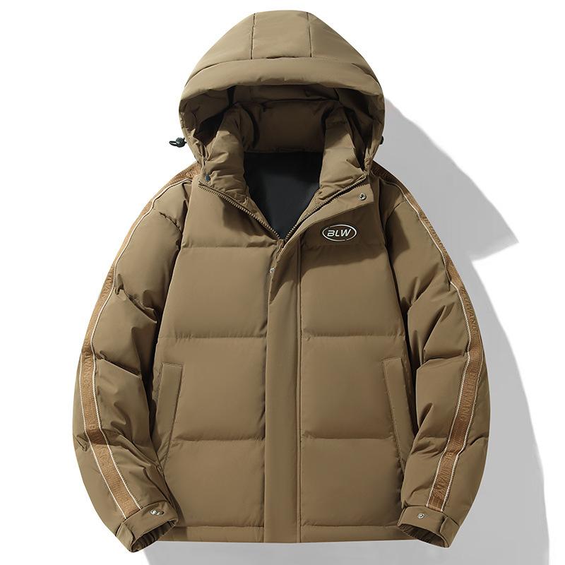 Winter down jacket for men and women, short winter workwear, trendy brand hooded 90 duck down outdoor warm jacket