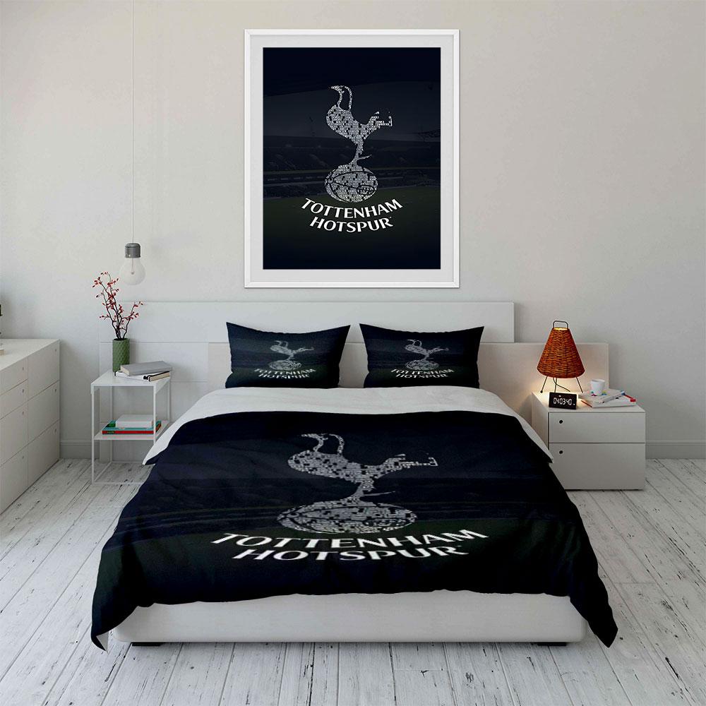 Haan, bal, "Tottenham Hotspur". Beddengoedsets Dekbedovertreksets Dekbedovertrekken Kussenslopen(1 * Dekbedovertrek 2 * Kussenslopen zonder dekbedvulling)