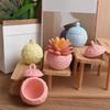 3D Embossed Pattern Snowflake Candle Cup Mold Ball Shape Berry Embossed Jar Mold  Easy Demold