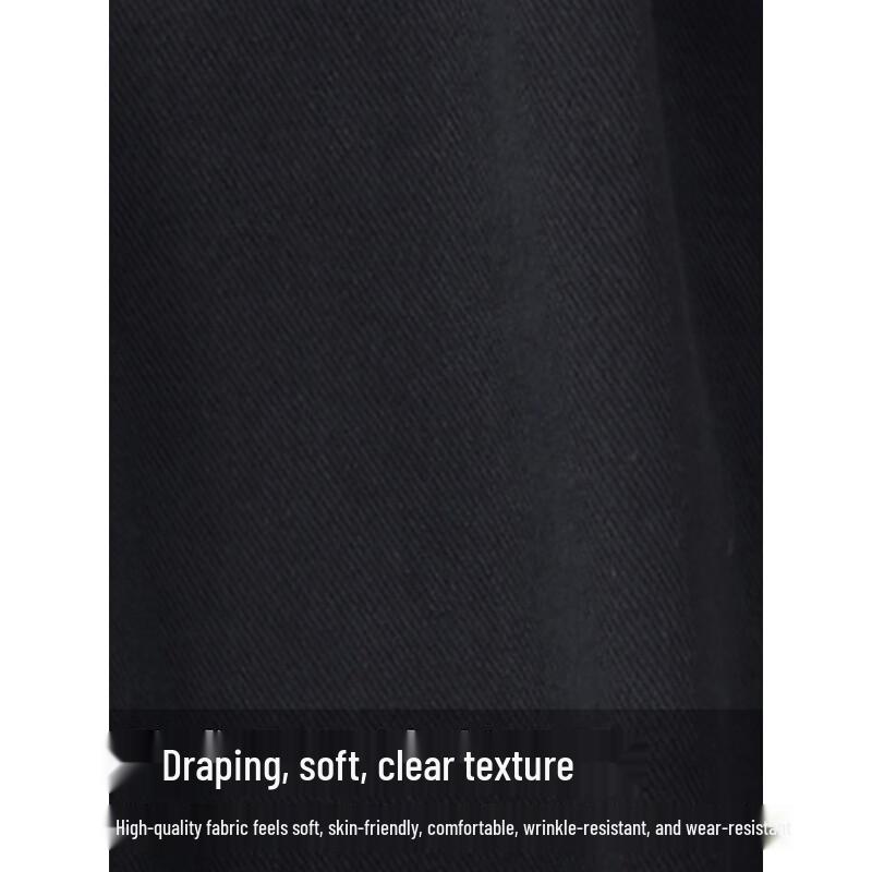 CHOCOOLATEit Men's Pure Cotton Loose Straight-Leg Casual Trousers