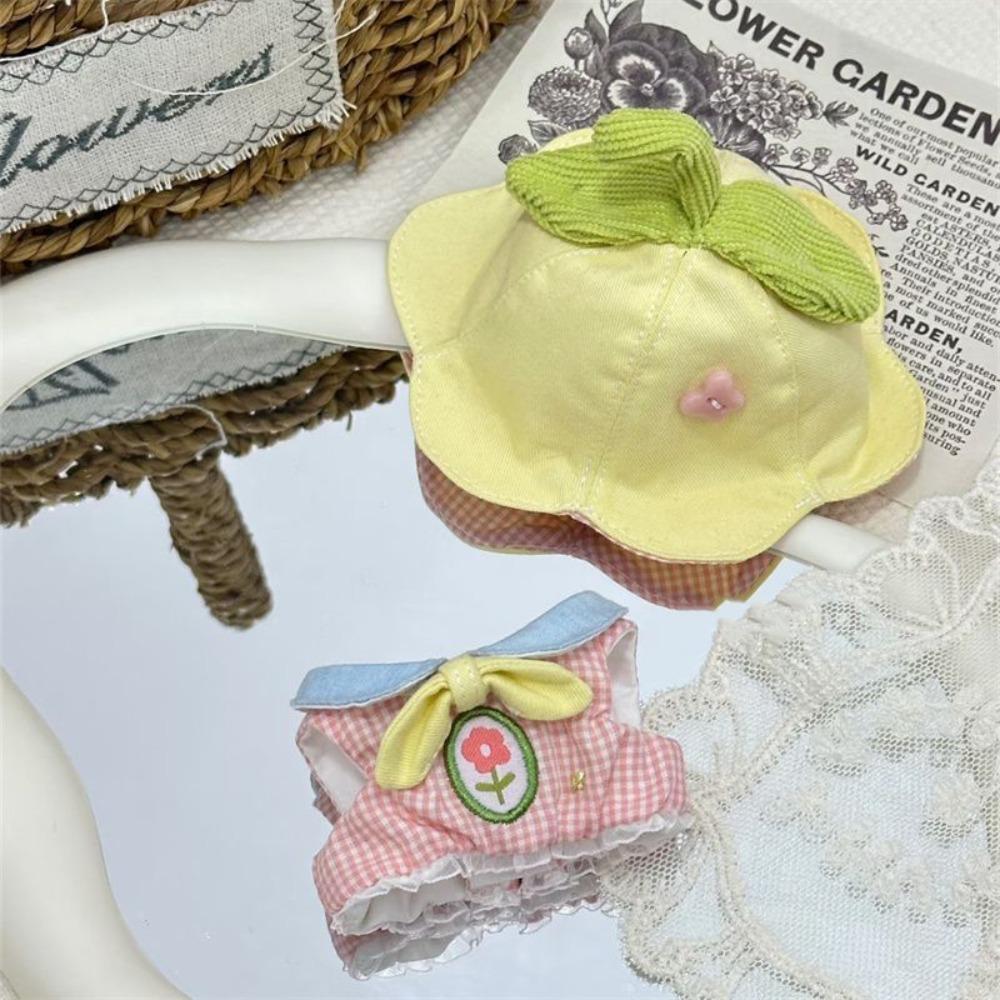 

Soft Cotton Cotton Doll Rompers For 10CM Doll Mini Doll Clothes Plush Doll Outfit Doll Collecting жёлтый