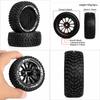 RS Red Spider Remote Control Racing Car with 0D-70mm Traction Tires and 12-Spoke Metal Wheels (Black, Model RS603)