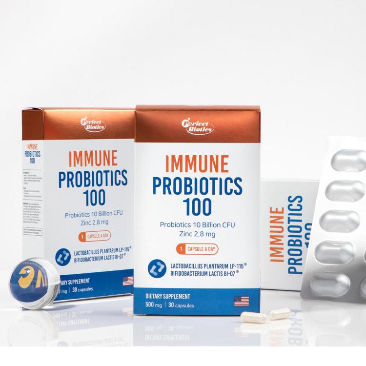 Vitamin Village Perfect Biotics Immune Probiotics 10 Billion Guaranteed Lactic Acid Bacteria 30 Capsules, 1 Unit, Korean Health