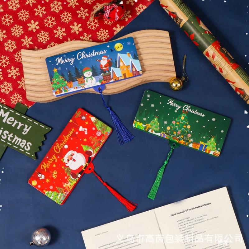 2Pcs Holiday Red Envelope 10-Slot Christmas Money Bag And Gift Card Clip Perfect For Christmas Birthdays And Thanksgiving