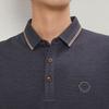 Seven Brand Men's Wool Blend Waffle Long-Sleeve Polo Shirt
