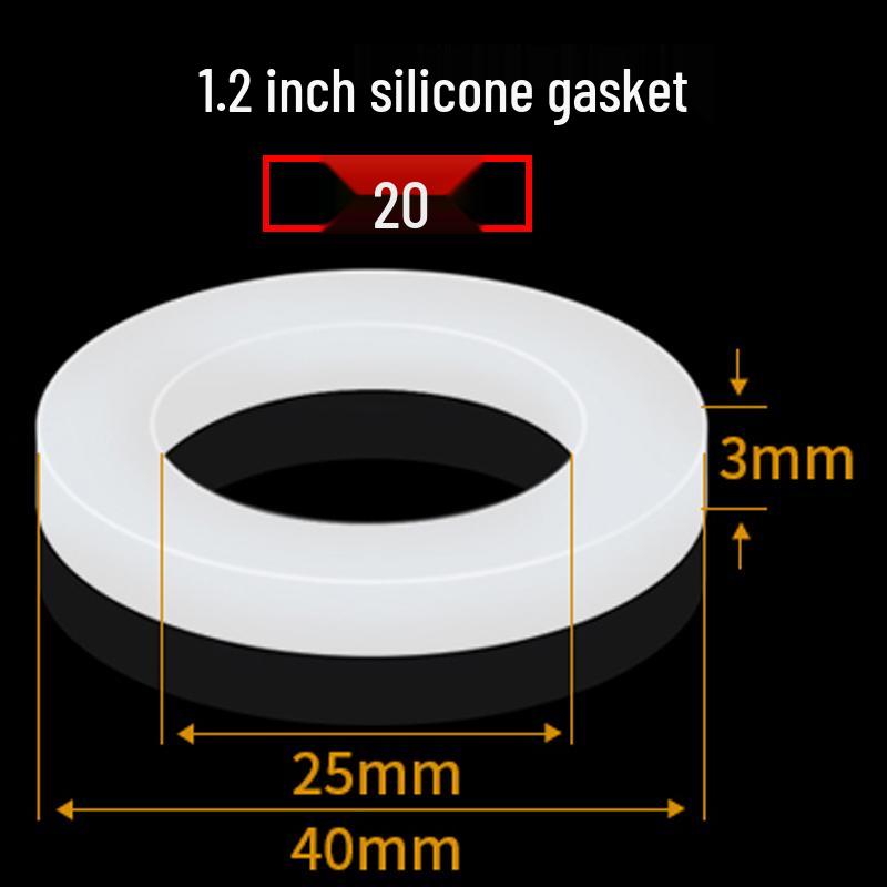 Silicone Rubber Washer for Shower Head 4-Inch Hose Seal Filter