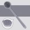 Anti-Slip Bath Soft Back Brush Long Handle Skin Massager Lightweight Silicone Exfoliator Tool  Home