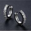 Andara Newest Luxury Romantic Women Jewelry  Sterling  Plated Rhinestone Crystal Hoop Earrings For Women Wholesale