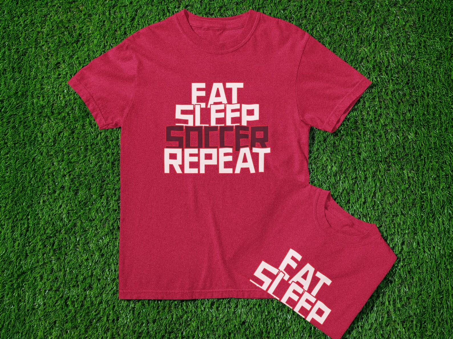 Eat Sleep Soccer Repeat T-Shirt, Soccer Fan Gift 3XL