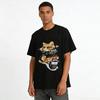 Cool Motorcycle Cat Print Tee Enjoy The Ride Trendy Casual Top Pure cotton T-shirt