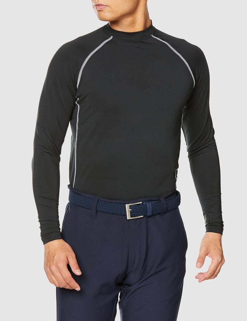 FootJoy Modern Classic Flower Icon Print Short Sleeve Shirt & Base Layer, White/Black, Men's Medium, 80440-M