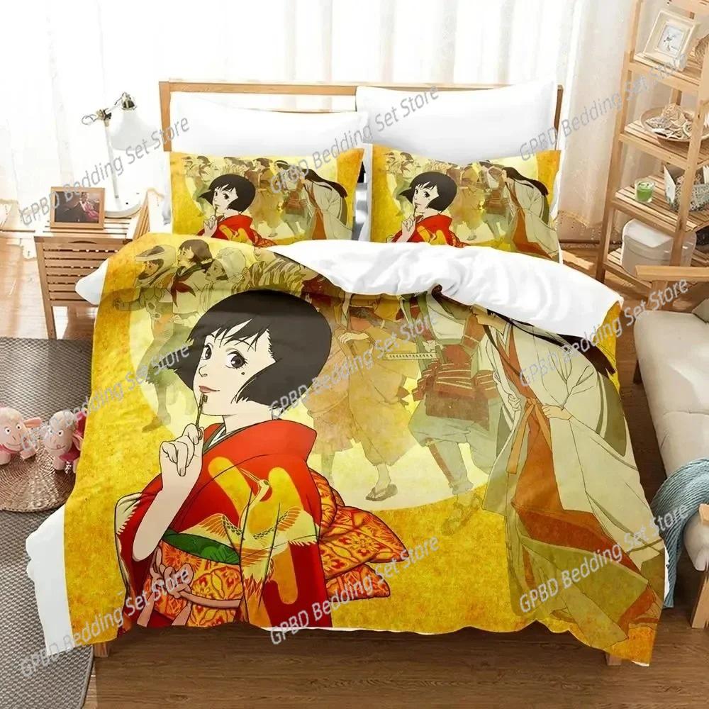 Anime Art Of Satoshi Kon Bedding Set For Bedroom Soft Modern Bedspreads Comefortable Kids Duvet Cover Quilt Cover And Pillowcase