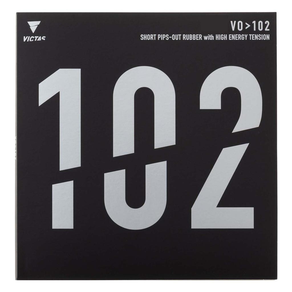 VICTAS Table Tennis Rubber High Energy 020222 VO>102, Tension, Offensive, Red, 2.0mm,