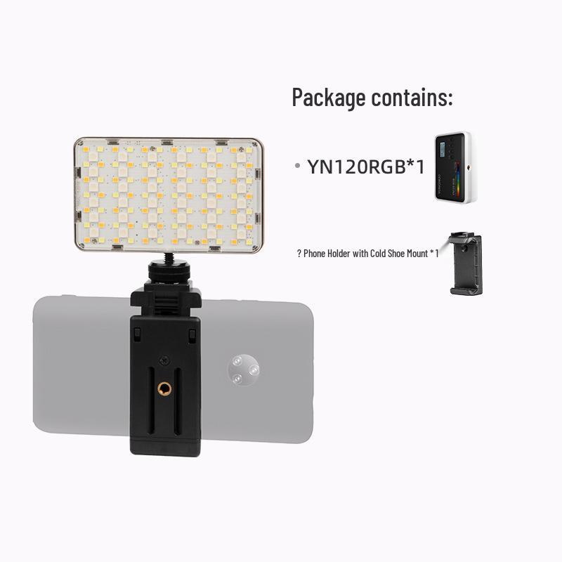 Yongnuo YN120RGB Portable RGB Pocket Light with Adjustable Color Temperature for Live Broadcast, LED Fill, Vlog, and Atmosphere Lighting