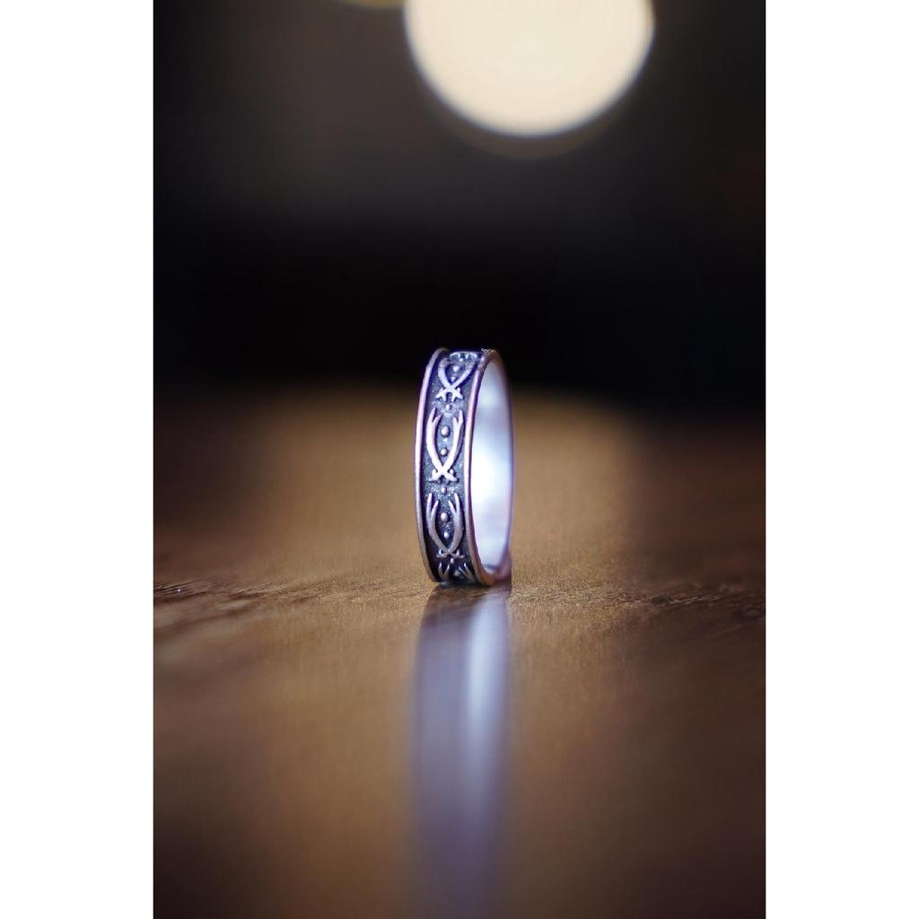 Model snubního prstenu Sword Nastavitelný pánský postříbřený prsten